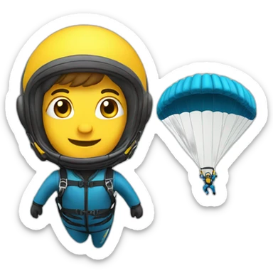 Skydiver sticker