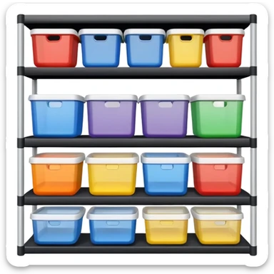 shelf organized household storage sticker
