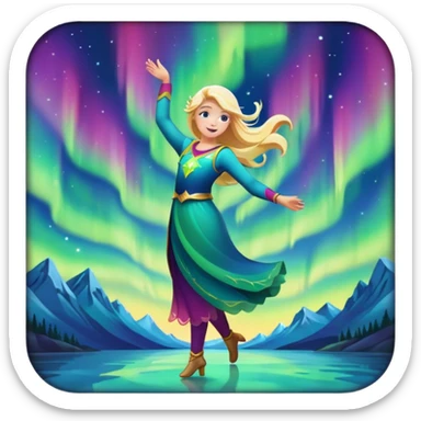 only northern lights sticker