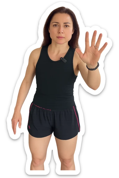 Donna senza cellulite grazie alla sua infiammazione sistemica bassa sticker