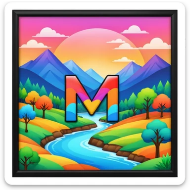 Quiero que esconda la letra M sticker