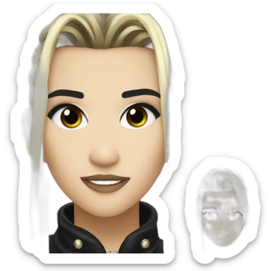 Bill Kaulitz eyeliner 2000s sticker