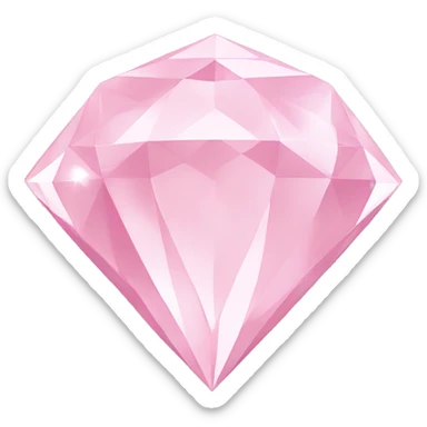 Pastel pink diamond  sticker