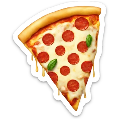pizza with bufala mozzarella sticker