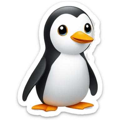 Cute pingouin sticker