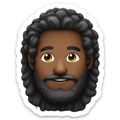 Chico de cabello negro peinado hacia atrás con barba, de piel blanca y ojos color café  sticker