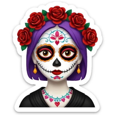 Day of dead sticker