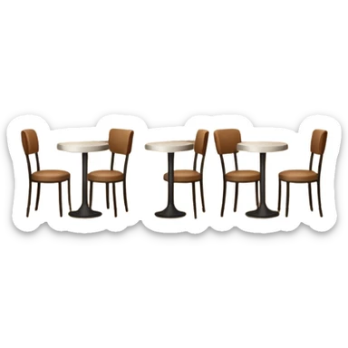 una pared de cafeteria sticker