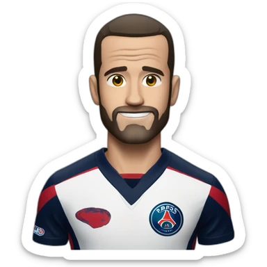 CM Punk with a PSG Jersey sticker