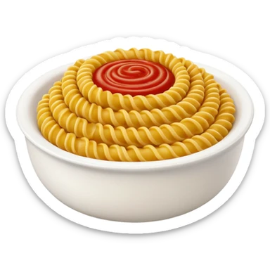 fusilli pasta bowl sticker