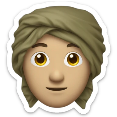 Homme énervé avec une cagoule sticker