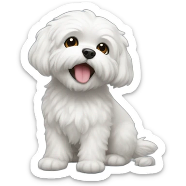 Bichón maltés sticker