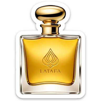 lattafa khamrah perfume square with logo like the original sticker