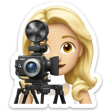 blonde with arri camera sticker