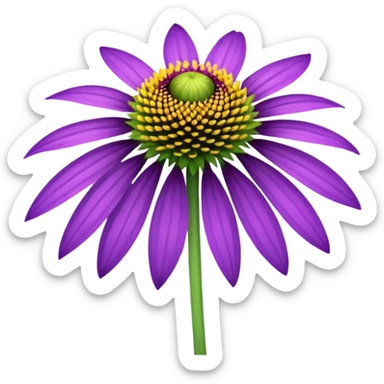 cone flower sticker