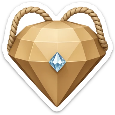 geometric rope pattern shaped like a diamond sticker