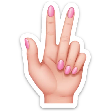 pink middle finger sticker