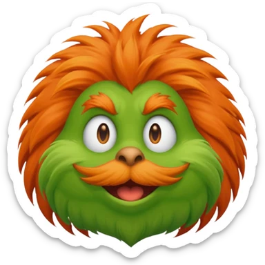 A baddie lorax sticker