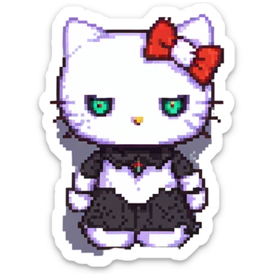 demonic Hello Kitty sticker