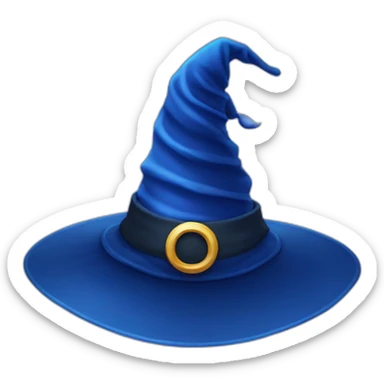 blue witch hat sticker
