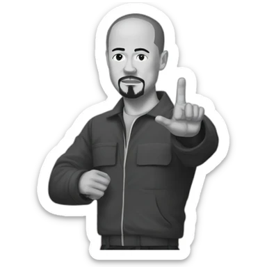 American history x with raised right hand sticker