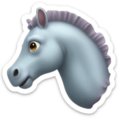 hippocampe eau sticker