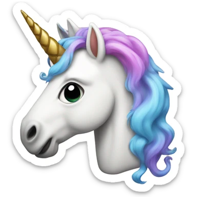 unicorn with poop sticker