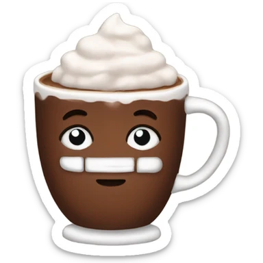 Hot cocoa sticker