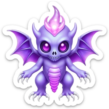 Ghastly-Fakémon-hybrid-creature (full body)  sticker