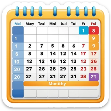 calendar sticker