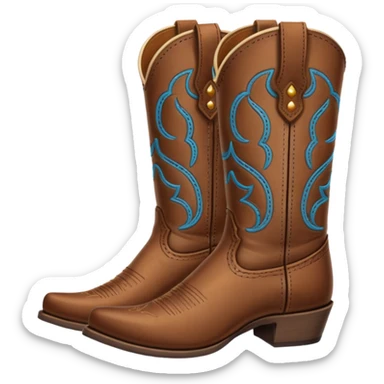 Cowboy boots sticker
