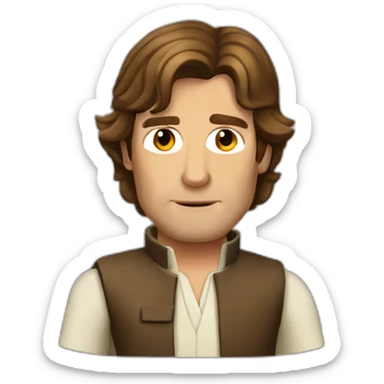 australian hans solo sticker