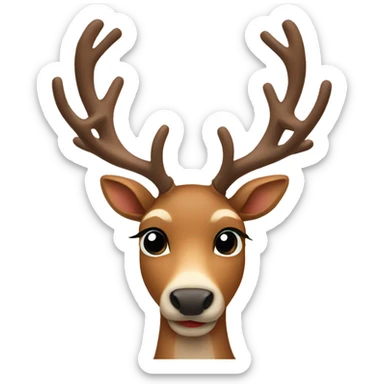 Reindeer in love sticker