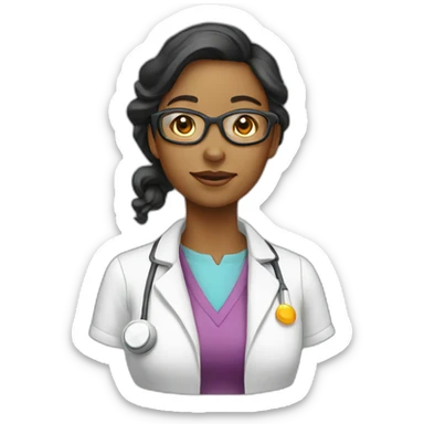 female chemist sticker
