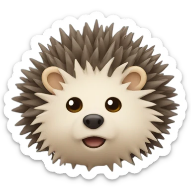 wind that comes out of a hedgehog sticker