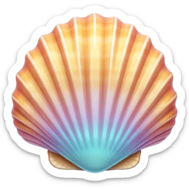 seashell object icon, cute shell, pastel tones, glossy texture, 3D cartoon, soft shadow, mobile game icon style, centered, clean background, no text, no watermark
 sticker