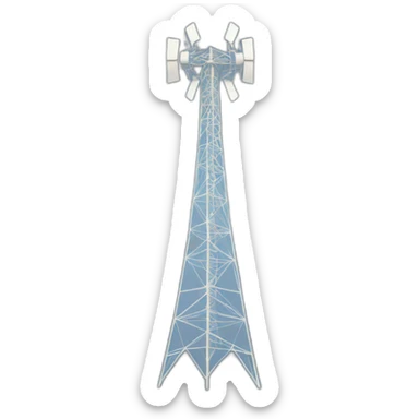 radio tower sticker
