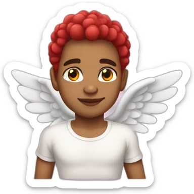 cupid light skin with an aarrow sticker