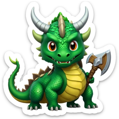 Dragón vikingo sticker