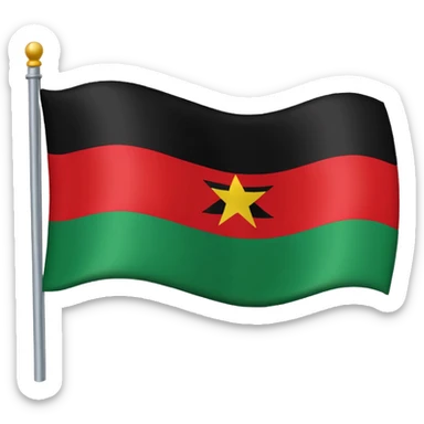 Pan African flag sticker