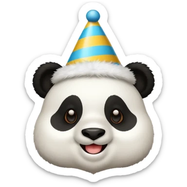 Happy Birthday panda sticker