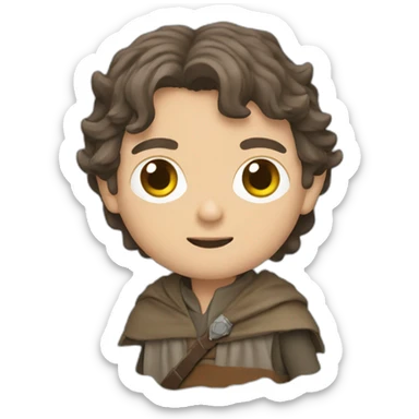 frodo with star wars motive sticker