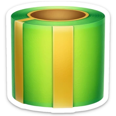 emoji of warm light green tape sticker