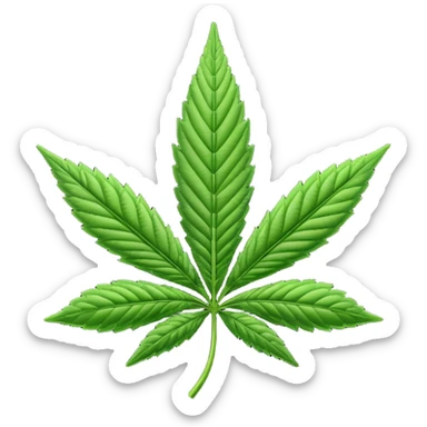 Hoja de la marihuana emoji sticker