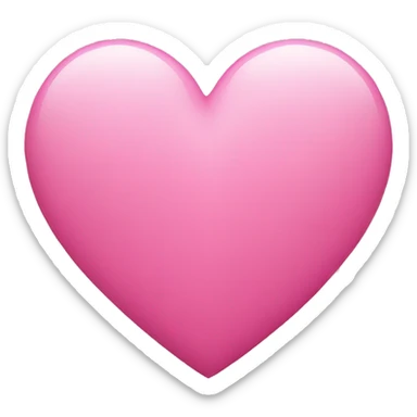 Pink heart sticker