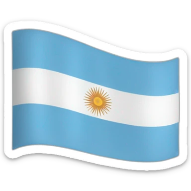 argentina flag sticker