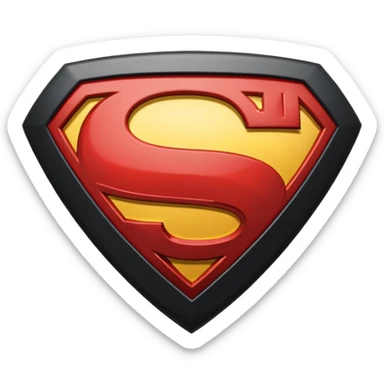 Superman Symbol Man of Steel black sticker