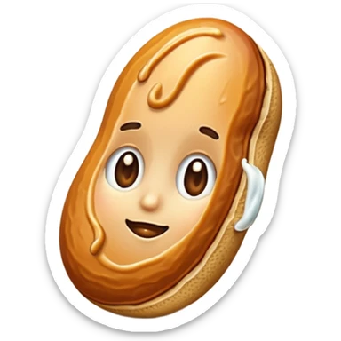 Peanut in caramel sticker