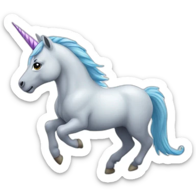 licorne qui marche sticker