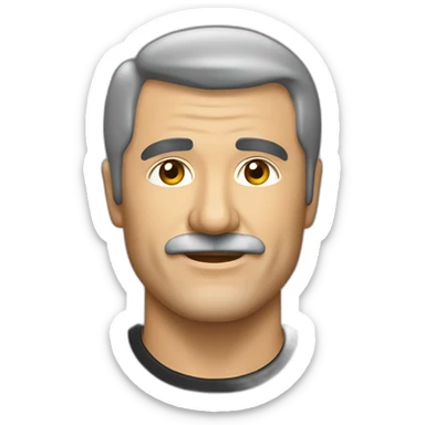 Jean-Marie Bigard black skinny t shirt sticker